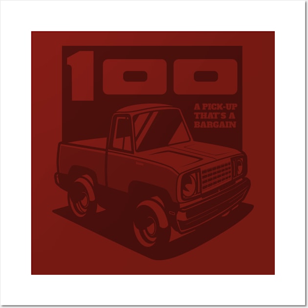 Bright Canyon Red - D-100 (1978 - Ghost) Wall Art by jepegdesign